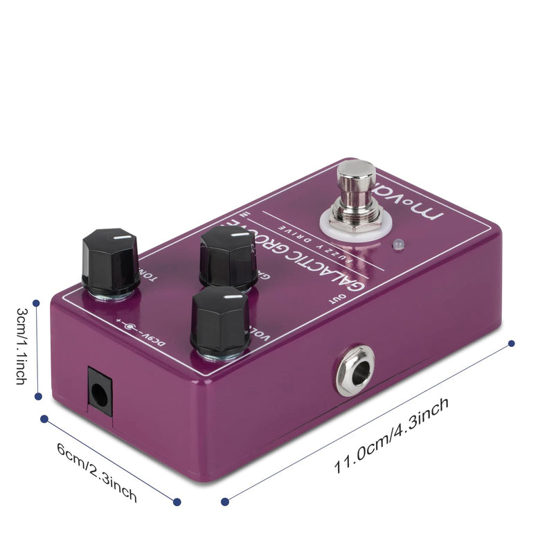 Movall MP102 Galactic Groove Fuzzy Drive - Fuzz Guitar Effect Pedal