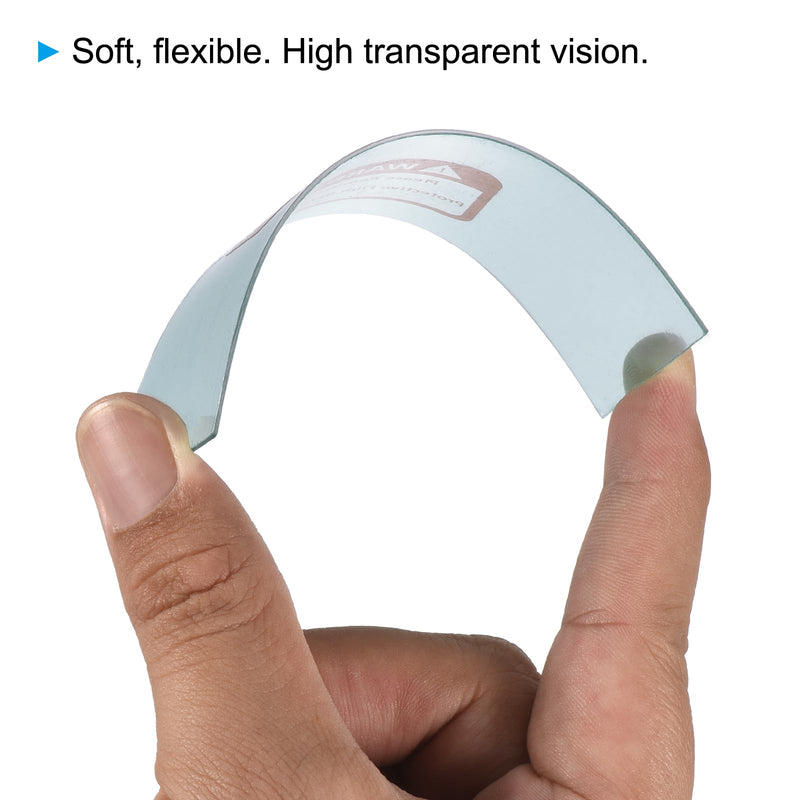 PATIKIL 4.3 x 3.5 Inch Welding Protection Lens, 20 Pack Transparent Right Angle Protective Replacement for Solar, Clear