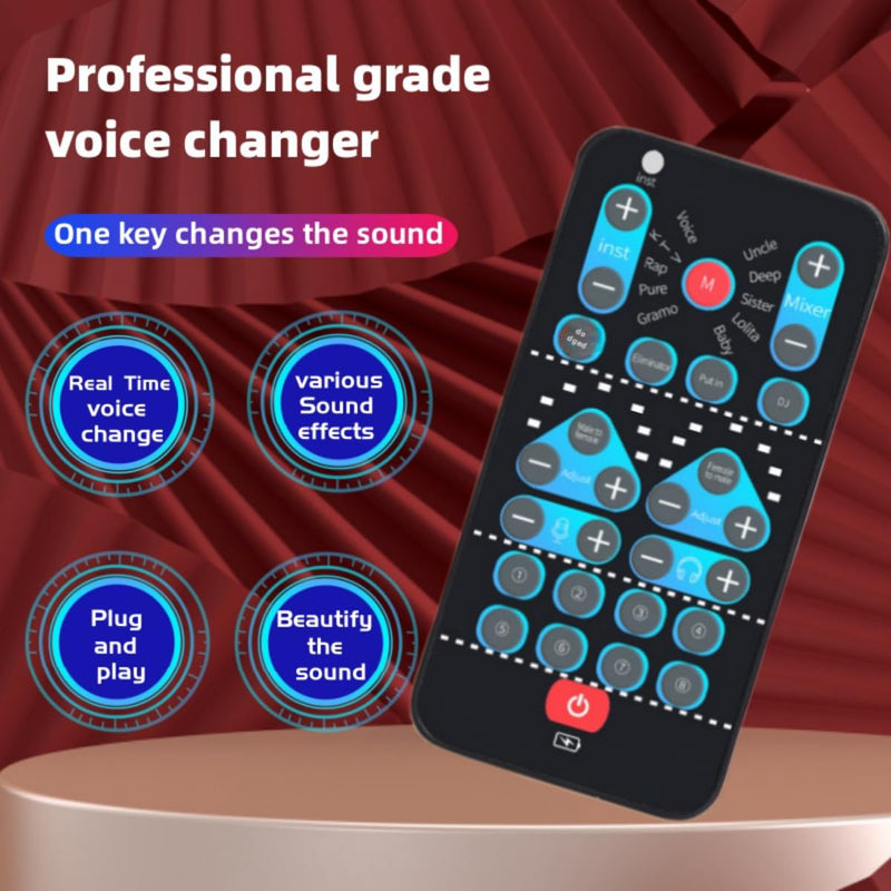 [AUSTRALIA] - High-Definition Portable Voice Changer Sound Card with Real-Time Transformation, Ideal for Streaming, Gaming, and Entertainment Scenarios (M10-for PC) M10-for PC 