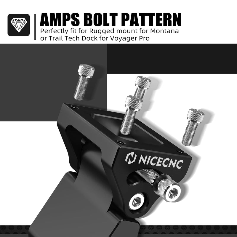 NICECNC Angle Adjustable GPS Phone Mount Compatible with K-T-M 390 Adventure 2020-2024,790 890 Adventure R/S/Rally 2019-2022, Compatible with Husqvarna Norden 901 2022-2025, Black