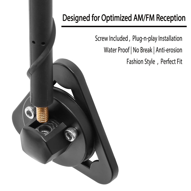 [AUSTRALIA] - BASIKER Antenna for Jeep Wrangler Gladiator JL JK JT Rubicon Sahara 2007-2024, Short Jeep Wrangler Unlimited Sport 4xe Willys Mojave Antenna Replacement, 7 Inch Jeep Wrangler Gladiator Accessories Compatible with J eep Wrangler 