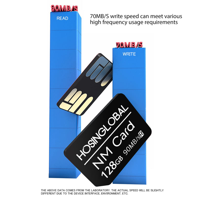 Enhanced Version NM Card 128GB 90MB/S Nano Memory Card Nano Card only Suitable for Huawei P30/P30pro/P40 series/Mate20 Series/Mate30 Series Nano 128GB Card black