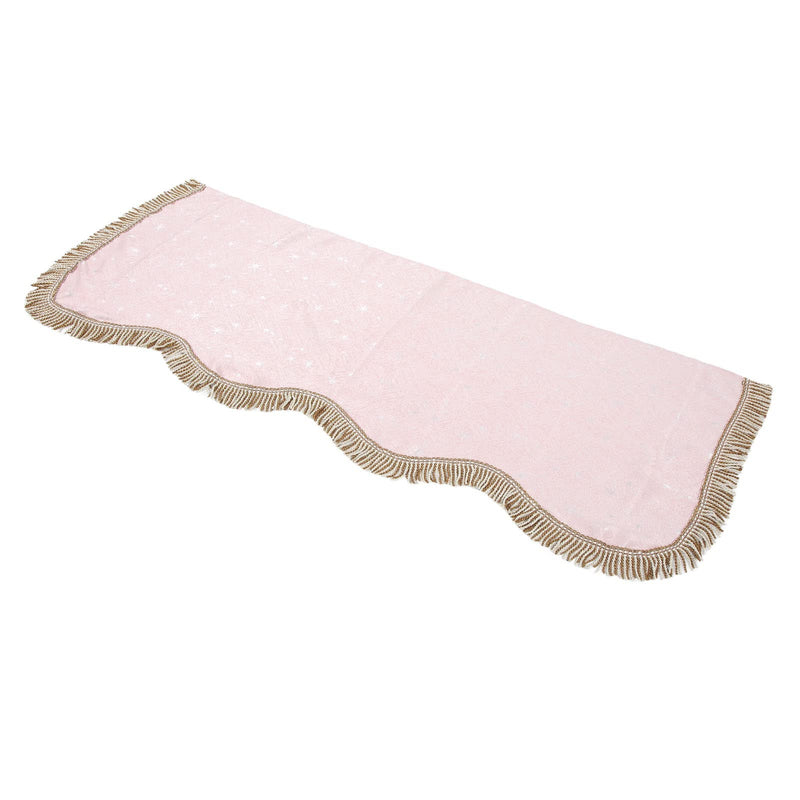 88 Key Piano Cloth,Golden Velvet Piano Cover,Keyboard Protective Cover with Tassel Decoration() Pink