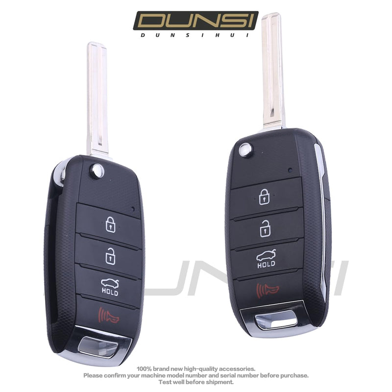 DUNSIHUI 2Pcs NYODD4TX1306-TFL Car Key Fob Keyless 315HZ Control Entry Remote 4 Button Vehicles Replacement for 2014-2016 Sport Age 95430-2T560 (4D60 CHIP) NYODD4TX1306-2Pcs