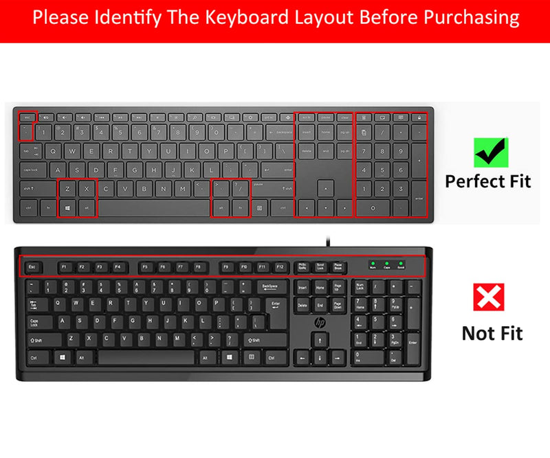 Keyboard Skin Cover for HP Pavilion 27 All in One PC 27-xa0014/27 Xa0055Ng/0370Nd/0076Hk/0010Na, HP Pavilion 24-inch 24-xa0020 Xa0002A Xa0032 xa0013w, HP Pavilion All in One Accessories, Ombre Pink