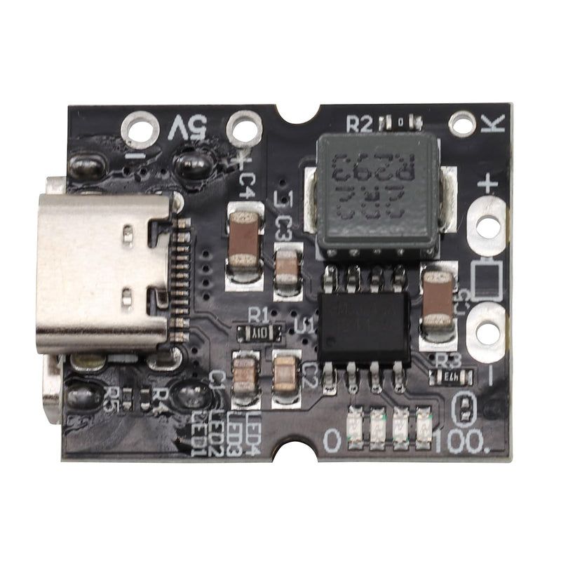 Heevhas 5V 2A Type-C USB Boost Step-Up Power Supply Module High Precision Lithium Battery Charging Protection Converter Boost Integrated Discharge Module (Pack of 3)