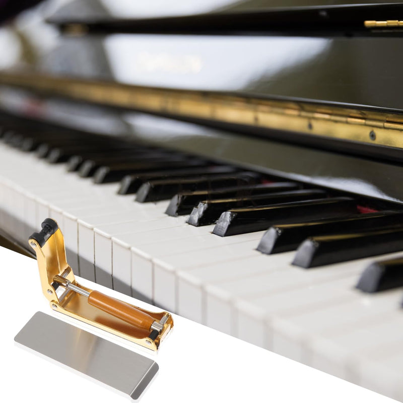 Piano Cover Buffer Device - Metal Finger Protection for 88 Key Piano Golden Slow Fall Control Bumper 9.5X7.5X2.7CM