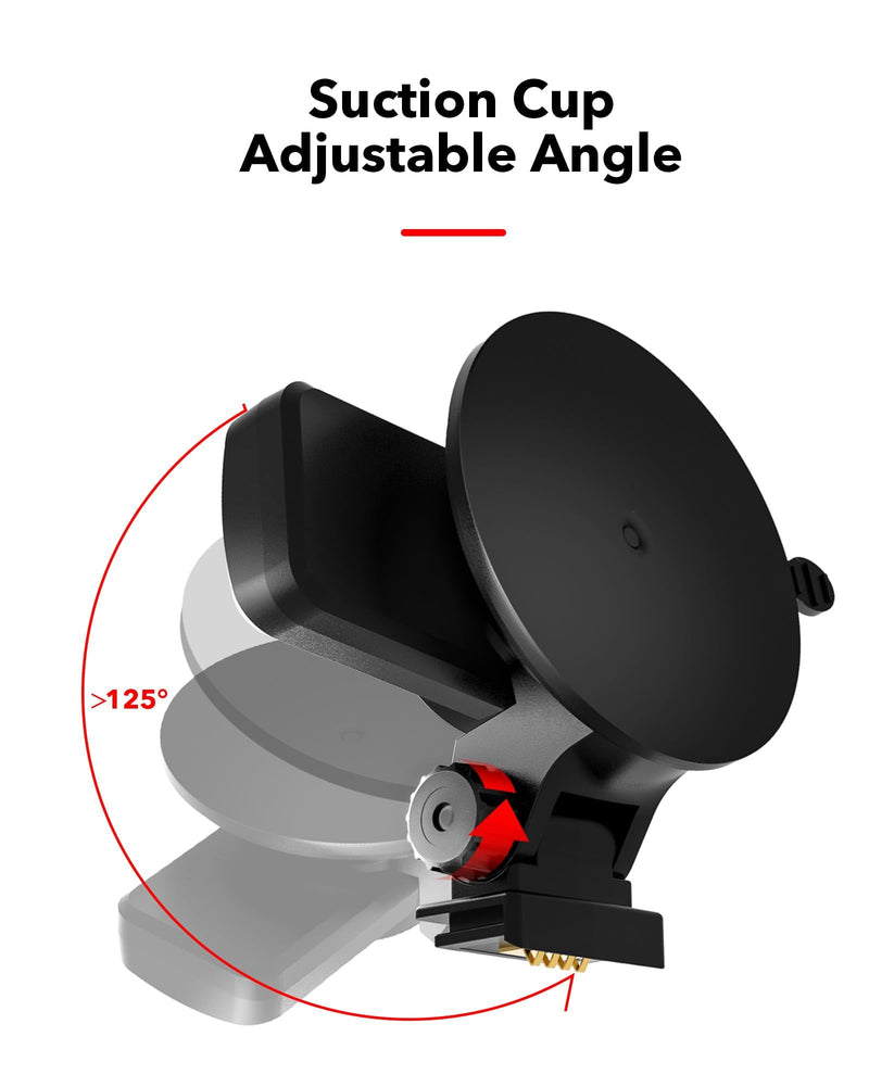 [AUSTRALIA] - REDTIGER Suction Mount for F7N Series Dash Cam,Built-in GPS Module,Easy Install,180° Rotatable,Includes Adhesive Pads and Electrostatic Stickers 