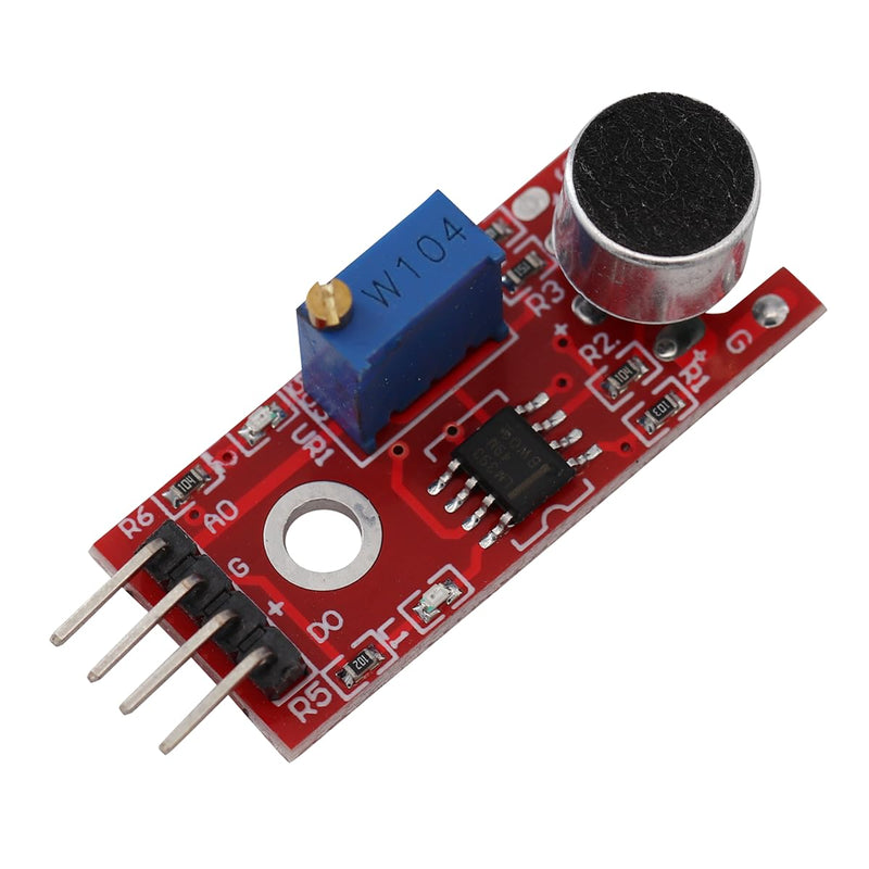 Heevhas KY-037 4 Pin Voice Recognition Sensor Module Sound Recognition Module Microphone Transmitter for Intelligent Robot Car Kits with Cable (Pack of 3)