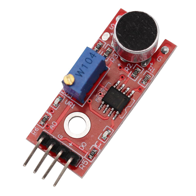 Heevhas KY-037 4 Pin Voice Recognition Sensor Module Sound Recognition Module Microphone Transmitter for Intelligent Robot Car Kits with Cable (Pack of 3)