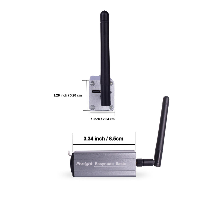 Pknight 2.4G Wireless DMX Controller,Compact Transceiver with Wi-Fi/Bluetooth Connectivity, Supports Artnet & sACN,Easynode Basic (Easynode Basic) Easynode Basic