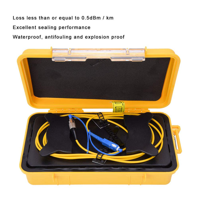 [AUSTRALIA] - Brrnoo OTDR Start Cable, Singlemode Fibre Optic Box 500M, Less Than 0.5DBm/km Loss, Water Resistant Sealing Performance, Explosion-Proof, OTDR Dead Zone Eliminator 