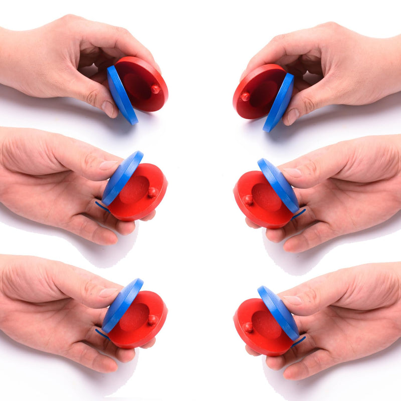Castanets for musical Wooden instrument, Adults Fingers Castanets,Musical Castanets Instrument (6pcs) 6pcs