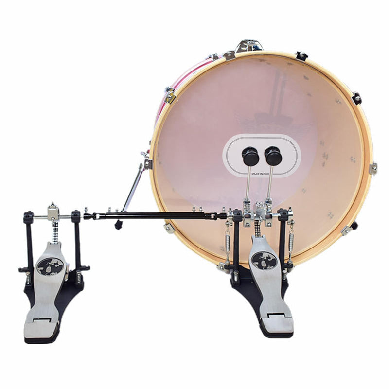 MEELYHOMEZQA 2pcs Single/Double Pedal Drum Patches Skin Replacement Self-Adhesive Drumhead Patchs Protector for Kick Bass Durm Parts, 18*10cm