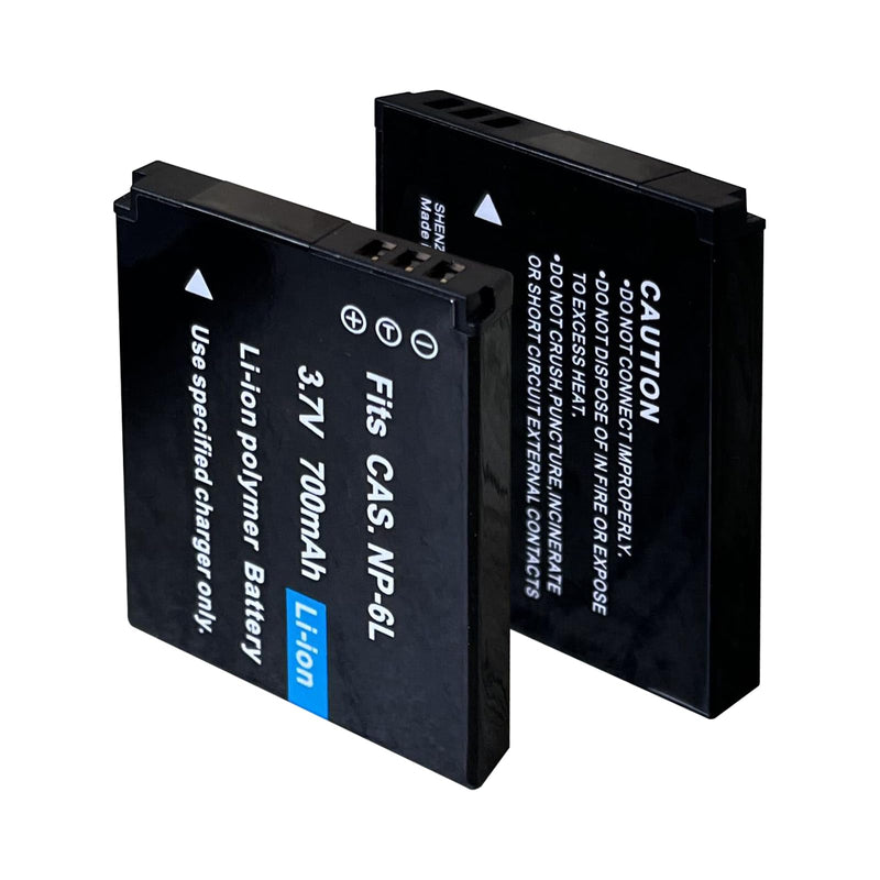 Digital Camera Battery Charger and 3.7V 700mAh NP-6L Rechargeable Lithium Battery (NP-6L Battery Charger)