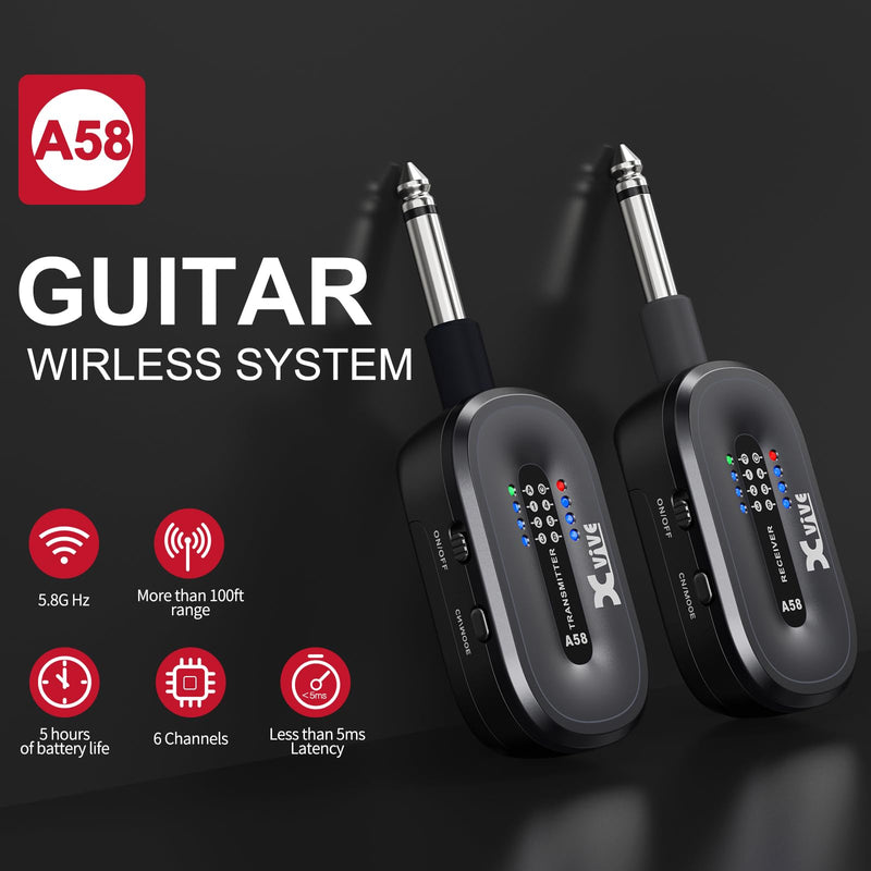 Xvive A58T Transmitter Only for A58/P58 Wireless Guitar System