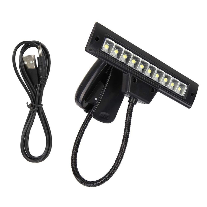 VBESTLIFE Music Stand Light, Portable Clip-on Position Adjustable LED Musician Lamp Reading Light for Music Stands Pianos Work Tables Desks Reading
