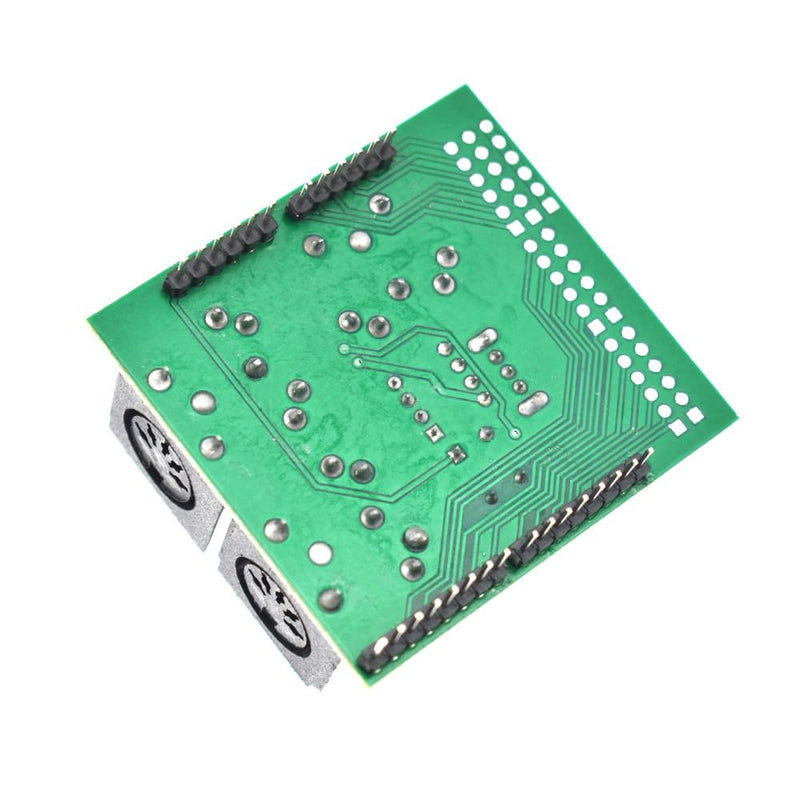 2pcs MIDI Shield Breakout Board Digital Interface Adapter with MIDI IN/OUT/THRU Ports and RUN/PGM Switch