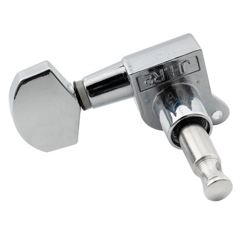 [AUSTRALIA] - Musiclily Pro R15J 6 in Line Guitar Sealed Tuners Tuning Keys Pegs Machine Heads Set for Fender Strat Tele Style Guitar, Chrome 6R Chrome 