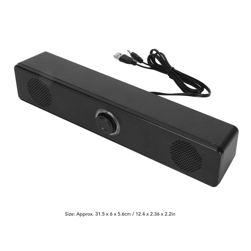 USB Computer Speakers PC Laptop Speaker with HiFi Clear Sound Digital Volume Knob 3.5mm AUX Input for Desktop Laptop Tablet Mobile Devices
