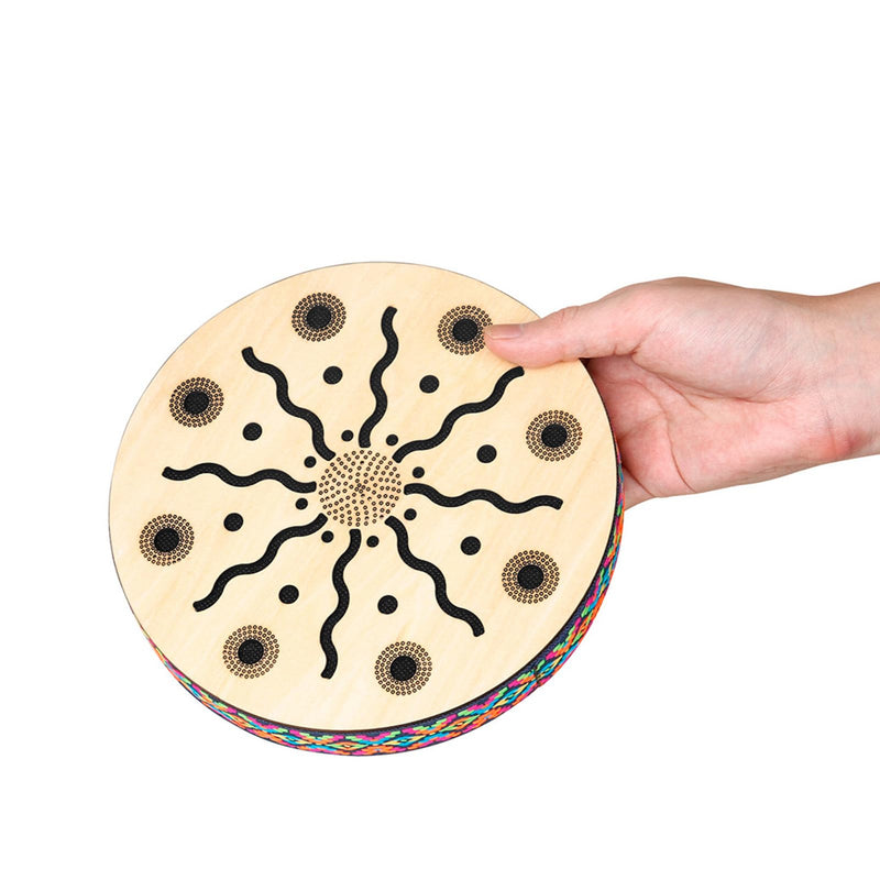 Portable, Authentic Ethnic Sound, Maple Percussion Instrument, 8in, for Meditation, Relaxation, Music Therapy, Home Decor, School