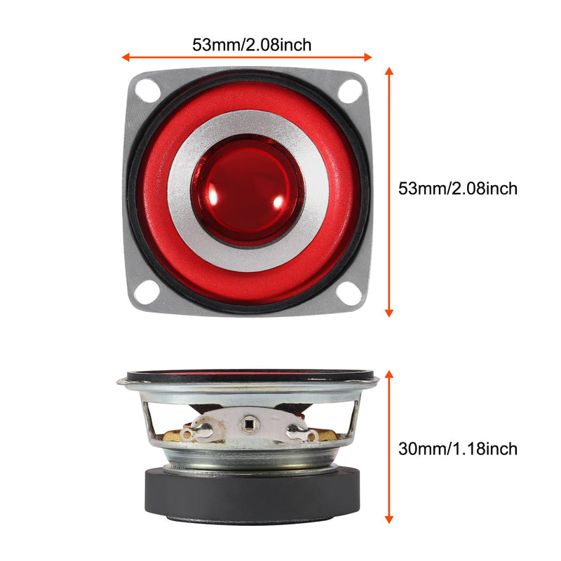 8pcs 4Ohm 5W Full Range Audio Speaker Stereo Woofer Loudspeaker for Arduino Replacement 8pcs