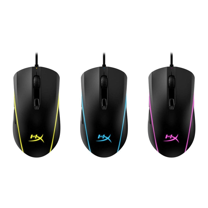 HyperX Pulsefire Surge - RGB Wired Optical Gaming Mouse, Pixart 3389 Sensor up to 16000 DPI, Ergonomic, 6 Programmable Buttons, Compatible with Windows 10/8.1/8/7 - Black