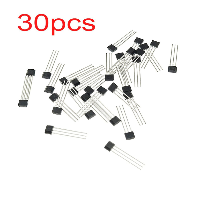 JZK 30x 49E SS49E OH49E AH49E TO-92 Bipolar Linear Hall Effect Sensors, Magnetic Detector 3 Pin Hall Sensor for Repair of Electric Vehicle Engines