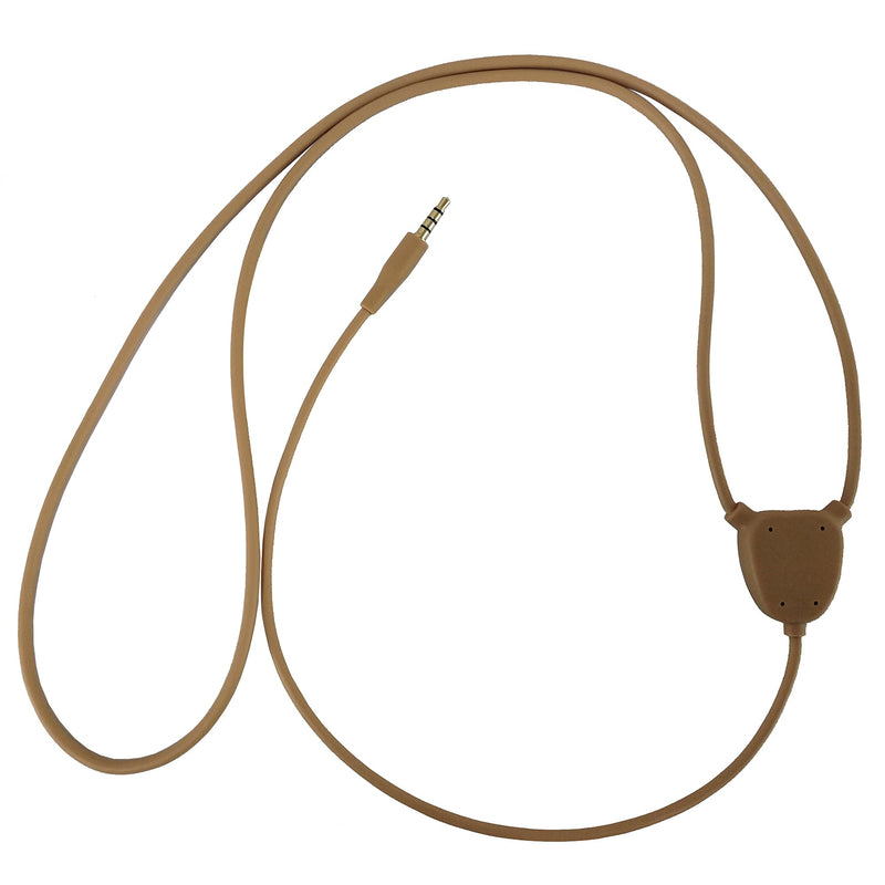 Invisible Skin Wireless Neckloop Inductive Transmitter with 3.5mm Plug - Transmitting Audio to Micro Earpiece(Not Included) for Discreet Voice Conversations and Music - No Microphone Function