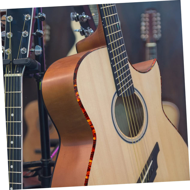 SUPVOX 2pcs guitar trim decked accessories Guitar parts Guitar Purfling Strip Binding Purfling Strip electric guitar strip inlay Guitar accessories Binding Strip mosaic plastic rosette 165x0.6cm Brown