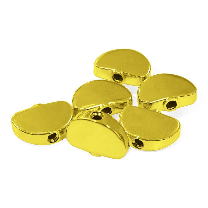 [AUSTRALIA] - 6PCS Metal Big Semicircle Guitar Tuning Pegs Tuners Machine Heads replacement Buttons knobs Handle (Gold) Gold 