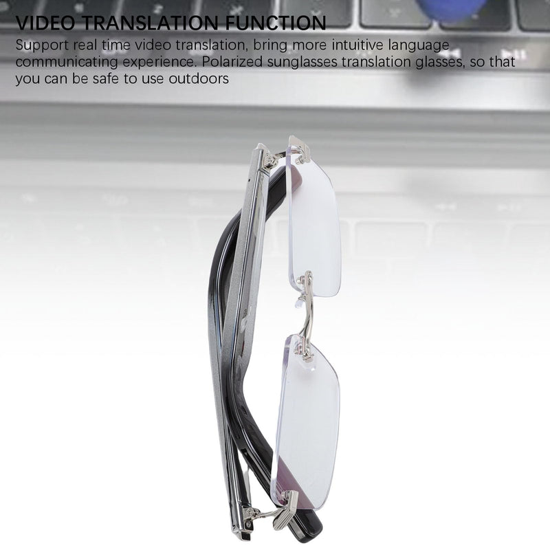 Smart AI Translator Glasses, Bluetooth5.3 Polarized Sunglasses, Real Time Translation for 100+ Languages, Built in Microphone, Speaker & Camera, Smart Eyeglasses for Travel Gradient