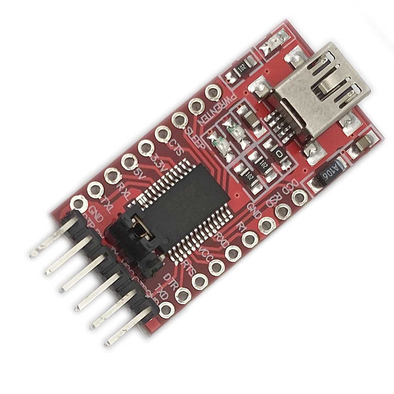 Kiro&Seeu 3.3V 5V FT232RL FTDI USB to TTL Serial Converter Adapter Module Compatible with Arduino Mini Port
