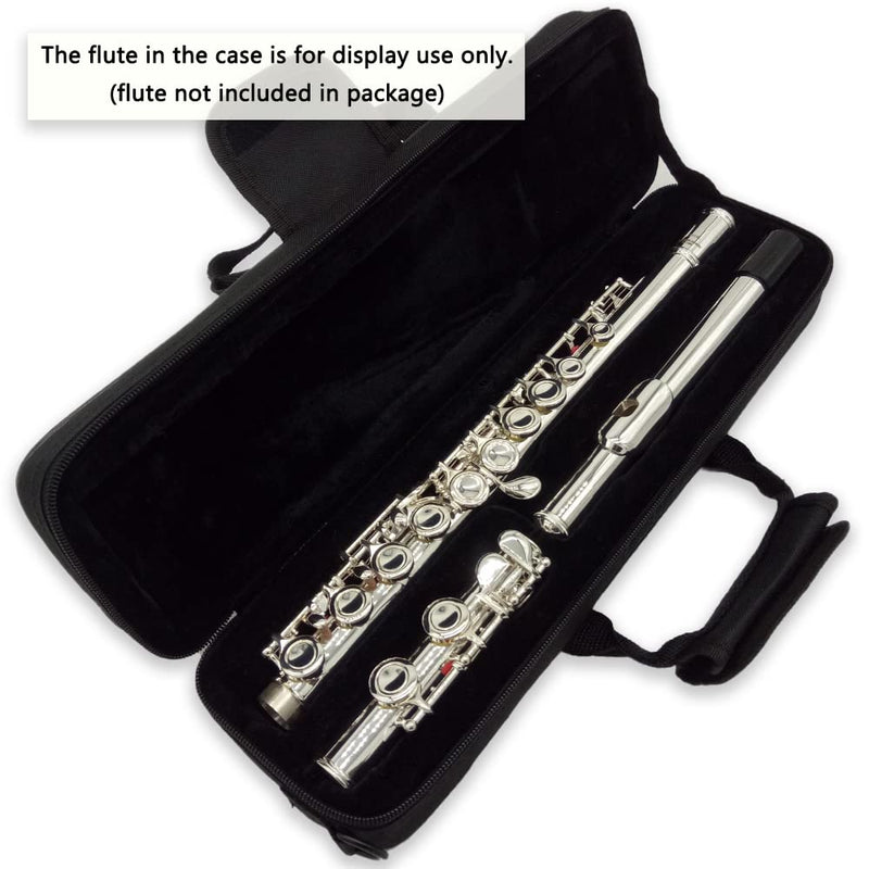 Flute Case, Waterproof Flute Case with Adjustable Shoulder Strap, Lightweight Oxford Cloth Flute Case Carrying Bag for 16 Holes Flute C Foot