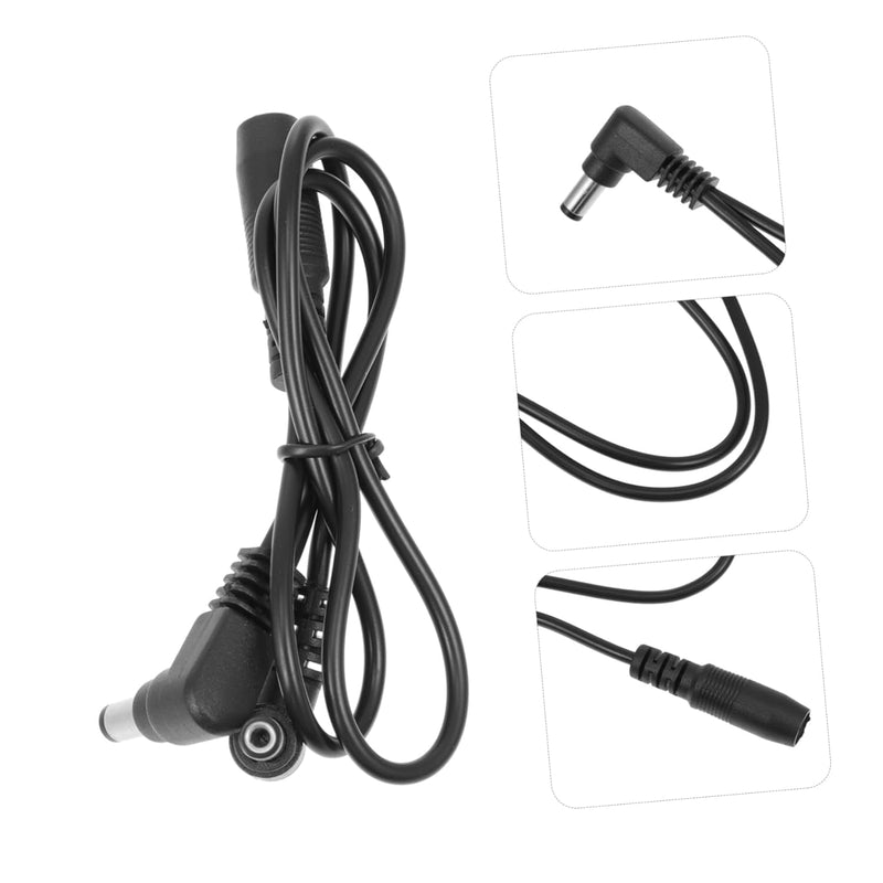 Black 1 to 2 Ways Daisy Chain Guitar Power Adapter Guitar Effects Pedal Power Daisy Chain Cable for 9V DC Adapter Plug Keyboard Power Supplies Keyboard Accessories