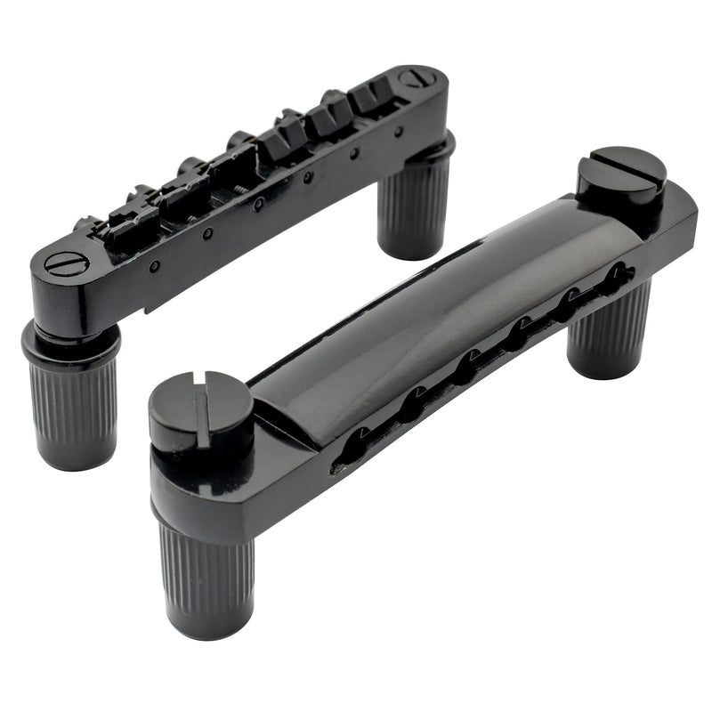 [AUSTRALIA] - Musiclily Guitar Tune-O-Matic Bridge and Stop Bar Tailpiece with Anchors and Studs Set for Epiphone Les Paul LP SG Style 6 String Electric Guitar,Black Black 