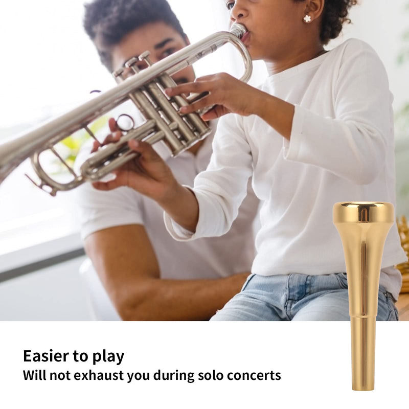Brass Trumpet Mouthpiece (3C 5C 7C) - Superior Sound Quality Professional Musical Instrument Accessory for Beginner & Pro Players