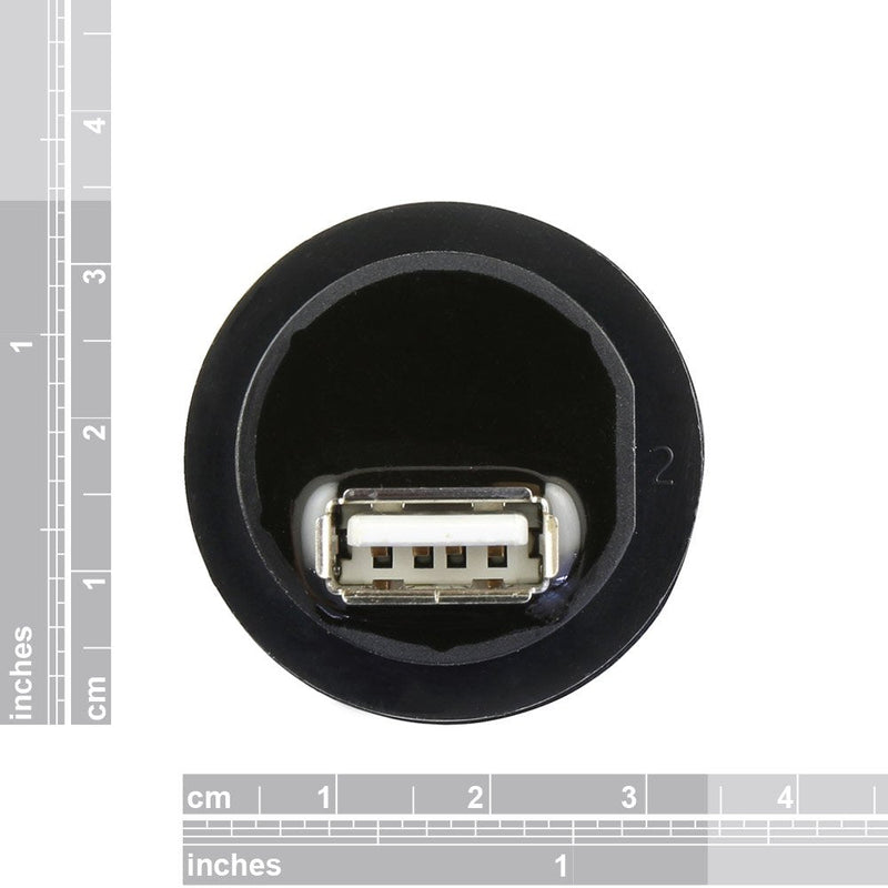 USB A Type IP68 Rated Weatherproof Connector - Panel Mount