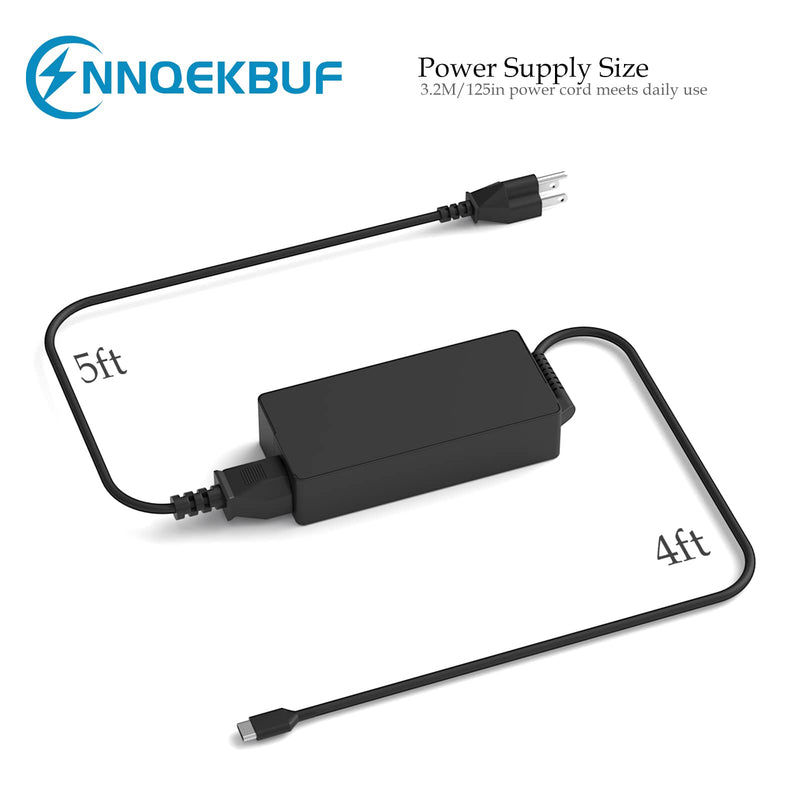 65W 45W USB C Charger for Dell Chromebook 3100 3300 3380 3400 3500 5190 5300 5400 7200 7300 Latitude 5420 5520 5320 7410 7310 2-in-1 P28T P29T P30T Laptop Power Cord Type C Replacement Charger Adapter