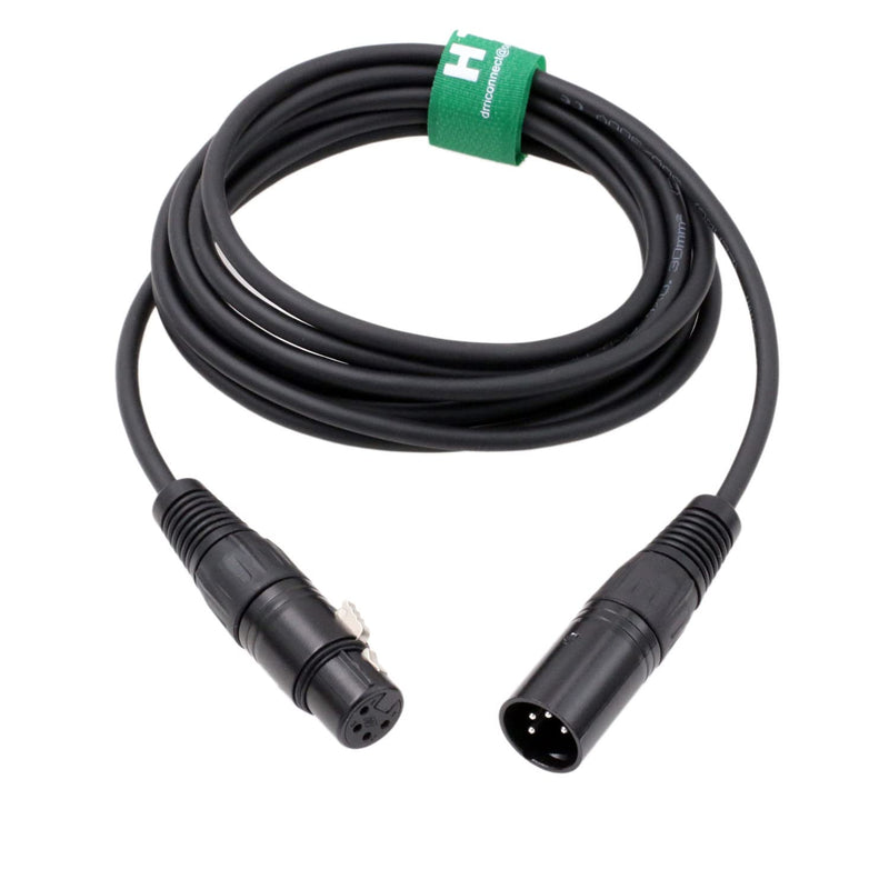 4 Pin XLR Male to Female XLR 4 Pin Microphone Recorder Mixer Headphone Amplifier Balanced Audio Cable (8 Meter) 8m