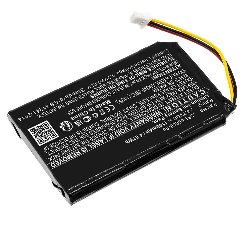 1100mAh 361-00056-00, 361-00056-50 Battery Replacement Compatible with Garmin Drive 50, 50LM, 51, 51LMT, Nuvi 30, 50, 50LM, 52, 52LM, 52LMT, 55, 55LM, 55LMT GPS Navigation Units