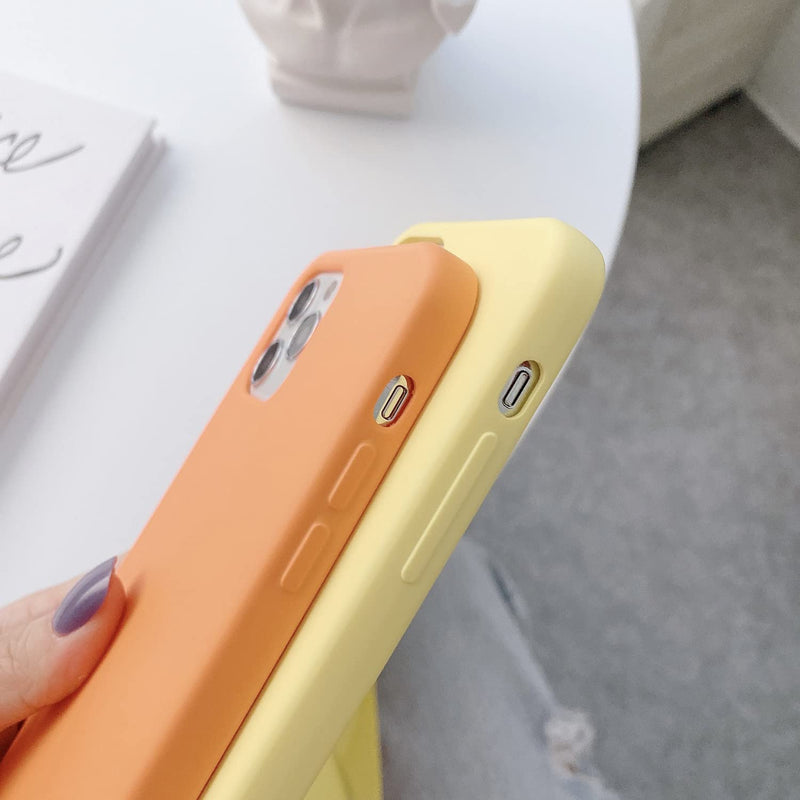 for iPhone 15 Pro Max,Crossbody Phone Case with Shoulder Strap Soft Silicone Case with Adjustable Lanyard Cute Cool Wireless Charging Shockproof Protector for Women Girls Yellow