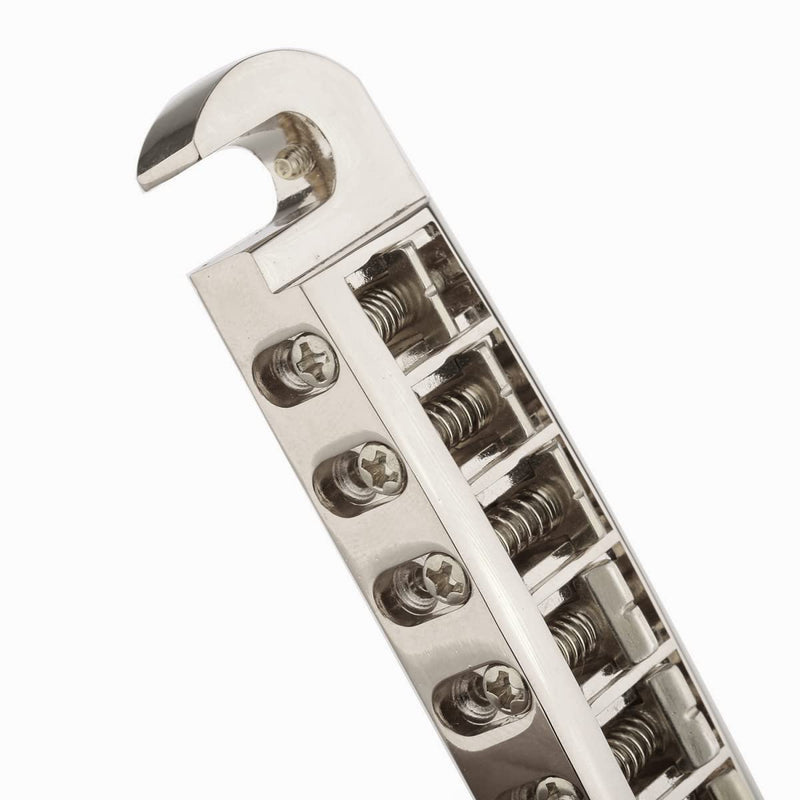 [AUSTRALIA] - Musiclily Pro 52.5mm (2-1/16 inch) Pigtail Style Adjustable Wraparound Bridge Tailpiece for Epiphone Les Paul SG Style Electric Guitar, Nickel 