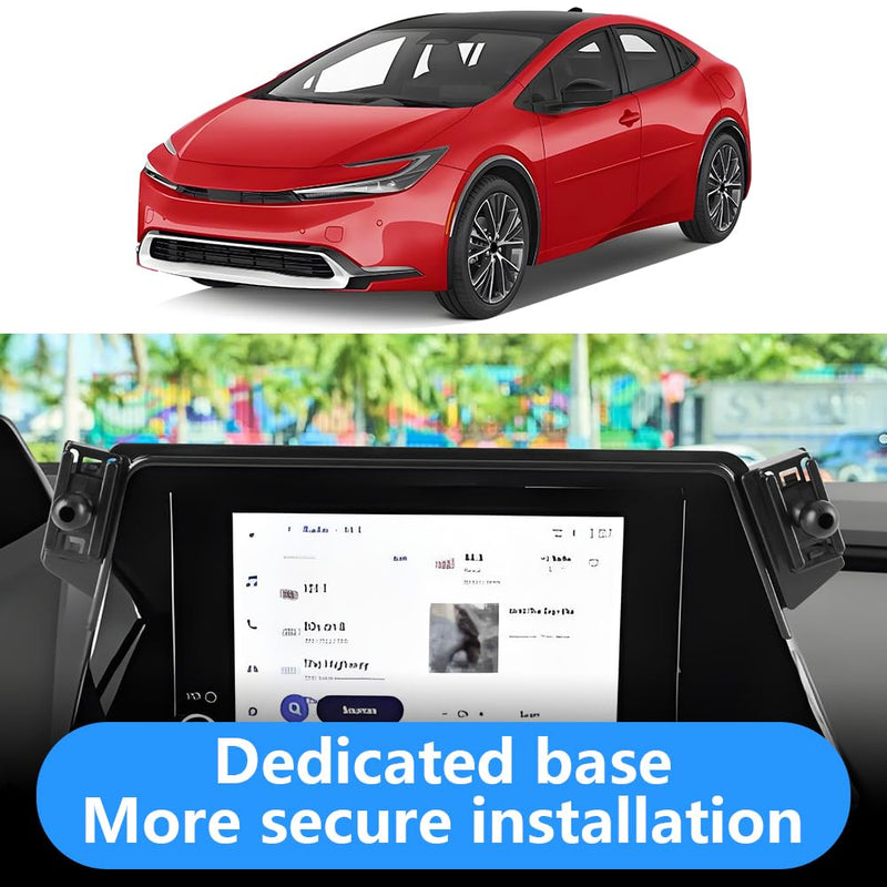 Car Phone Holder for 2023 2024 2025 2026 Toyota Prius SE LE XLE Nightshade XSE 【 8-inch Touchscreen 】Auto Interior Accessories Best Cell Phones Mount Cellphone Mobile Charging Navigation Stand for 2023-2026 Toyota Prius 8-inch Touchscreen