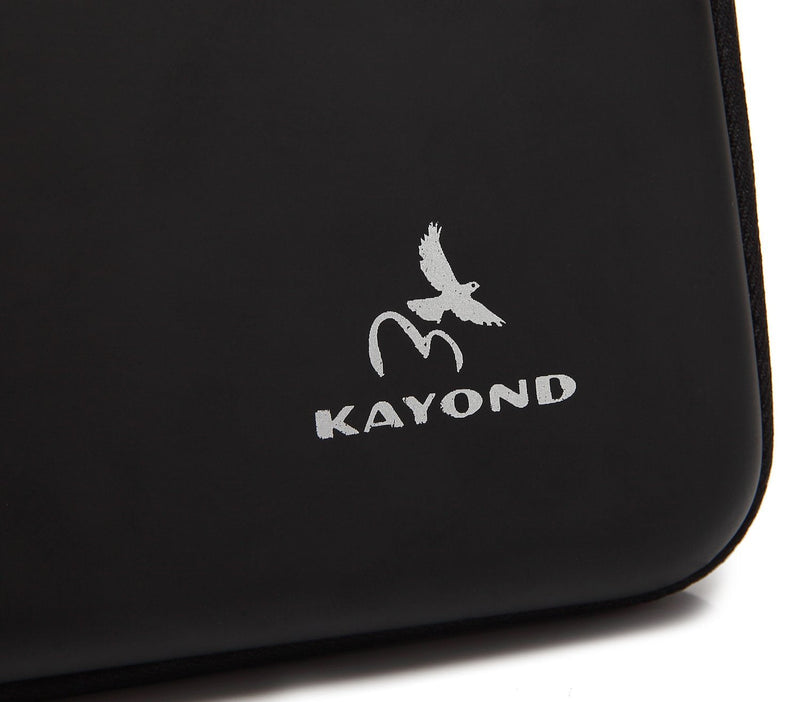 KAYOND® Portable Hard Carrying Travel Storage Case for External USB, DVD, CD, Blu-ray Rewriter / Writer and Optical Drives (Black) Black