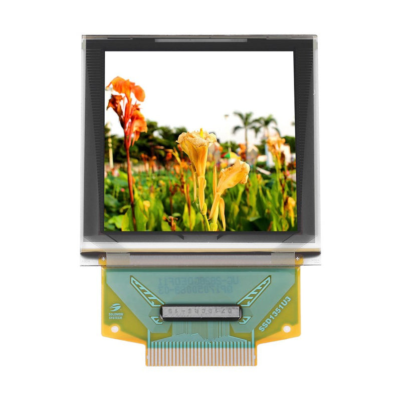 1.5inch OLED Display Module I2C IIC SPI Serial 128*128 Color OLED LCD White Display Module for Arduino, SSD1351 Serial Peripheral OLED Color Display Graphic Module