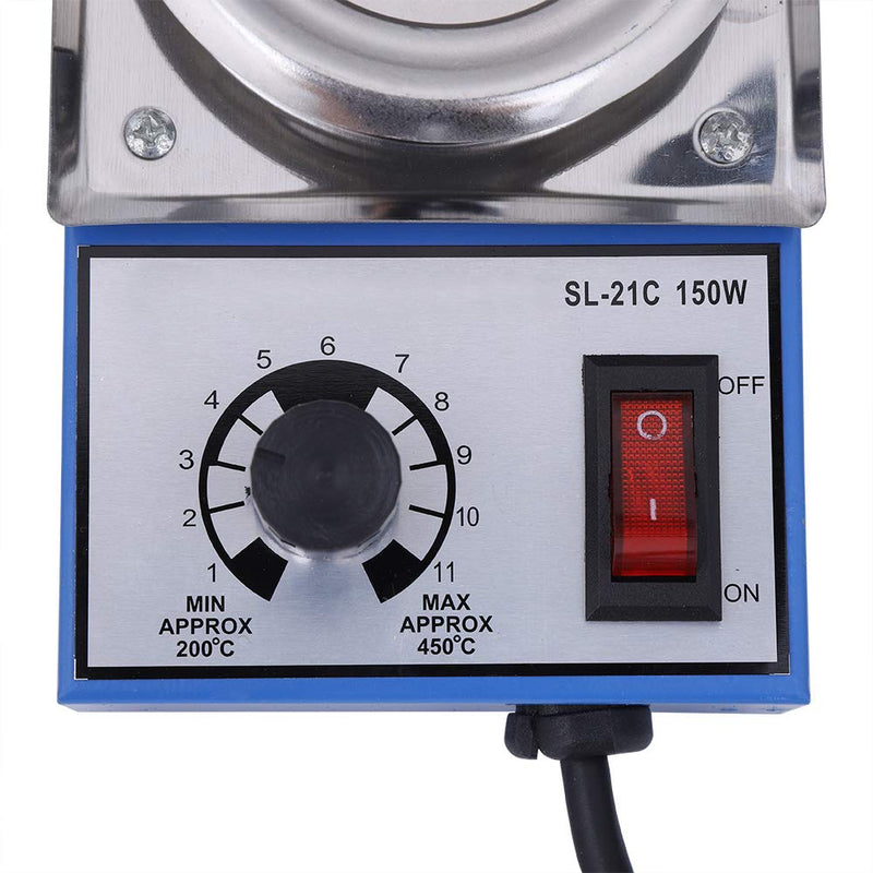220V 150W Soldering Pot Soldering Soldering Pot Saldatore A Stagno Desoldering Bath 50mm St-21C 450 Degree Max