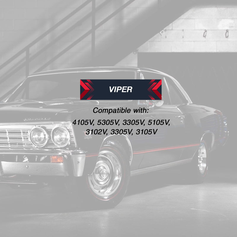 [AUSTRALIA] - 2X USARemote Keyless Entry Remote Car Key Fob 4-Button Replacement for Viper Alarm Security System (7146V, 4105V, 5305V, 3305V, 5105V, 3102V, 3305V, 3105V) Two 