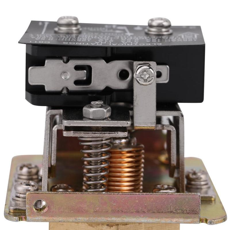 TOPINCN 10 Bar Brass Water Flow Switch Paddle Control Brass Construction Water Flow Restrictor Regulator Npt Thread Connection Red Ac250V