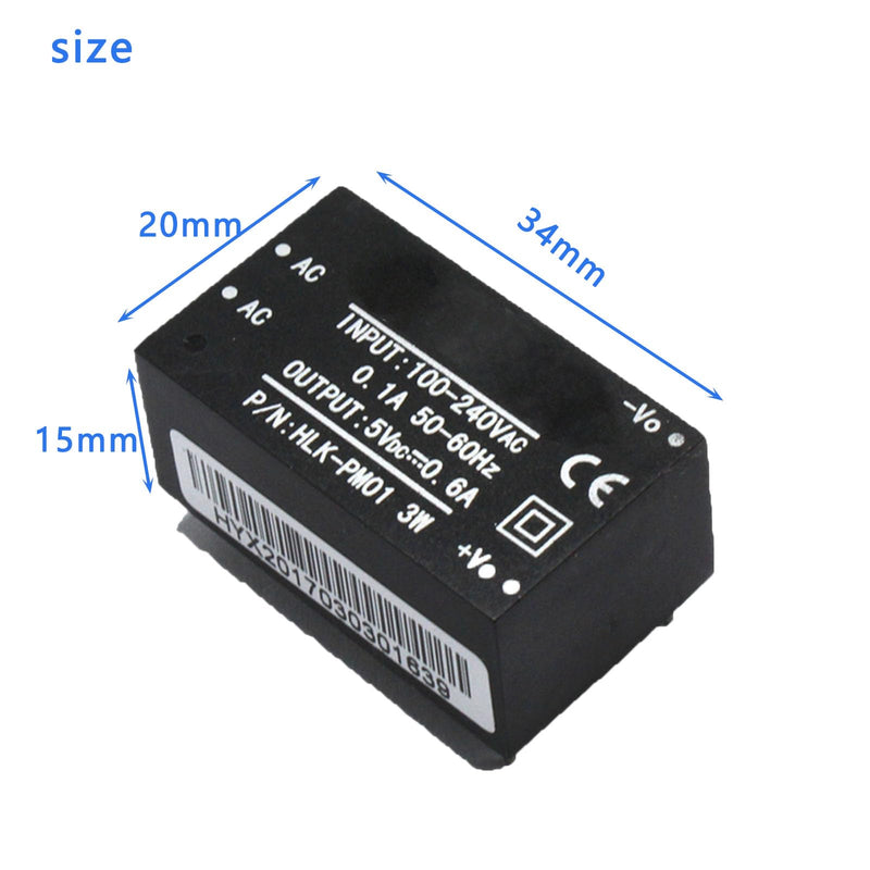 [AUSTRALIA] - 3 x HLK-PM01 AC DC 220V to 5V Household Power Supply Module Power Supply Module, Mini Power Supply Module 